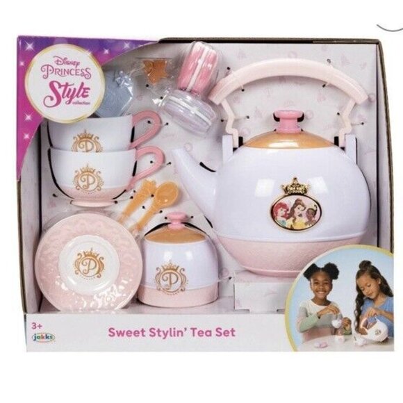 Disney Princess Style Collection Sweet Stylin' Tea Set Toy New with Box - Picture 2 of 3